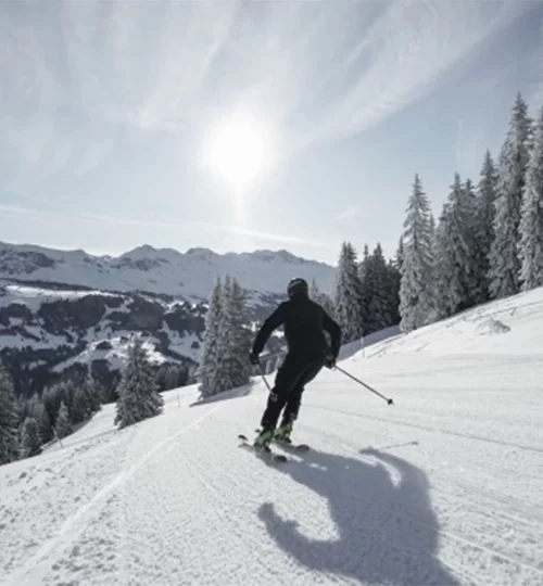 Skifahren auf Brambrüesch